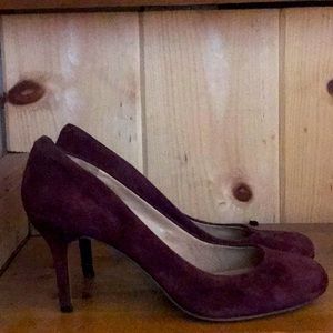 Burgundy Purple Vince Camuto Kitty Heels